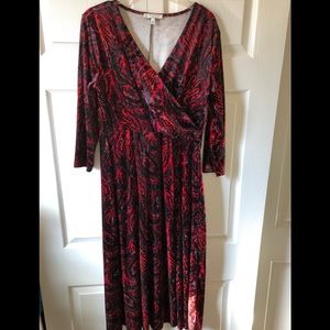 Velvet Paisley Chaus holiday dress size large